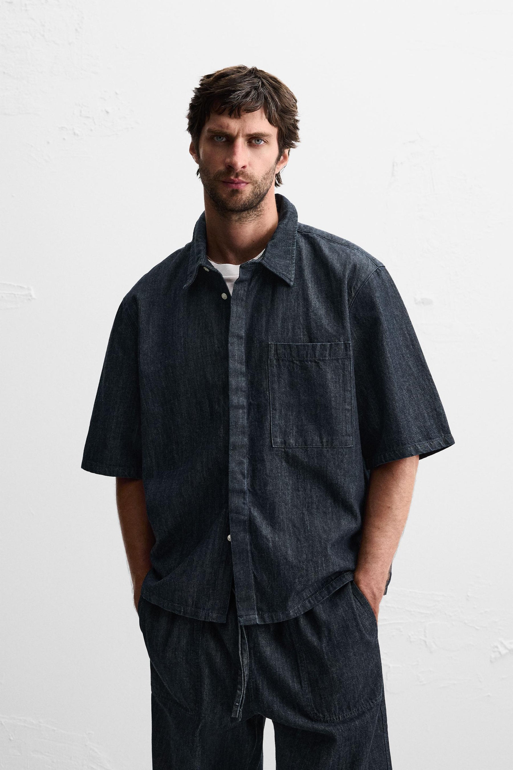 RELAXED FIT DENIM SHIRT - Image 2