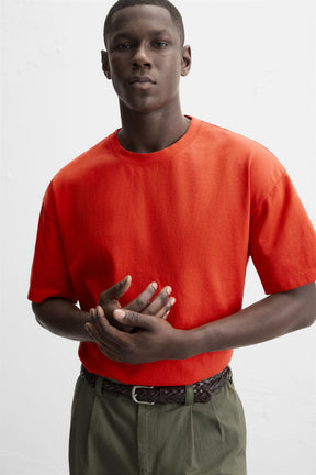 HEAVYWEIGHT REGULAR FIT BASIC T-SHIRT - Image 5