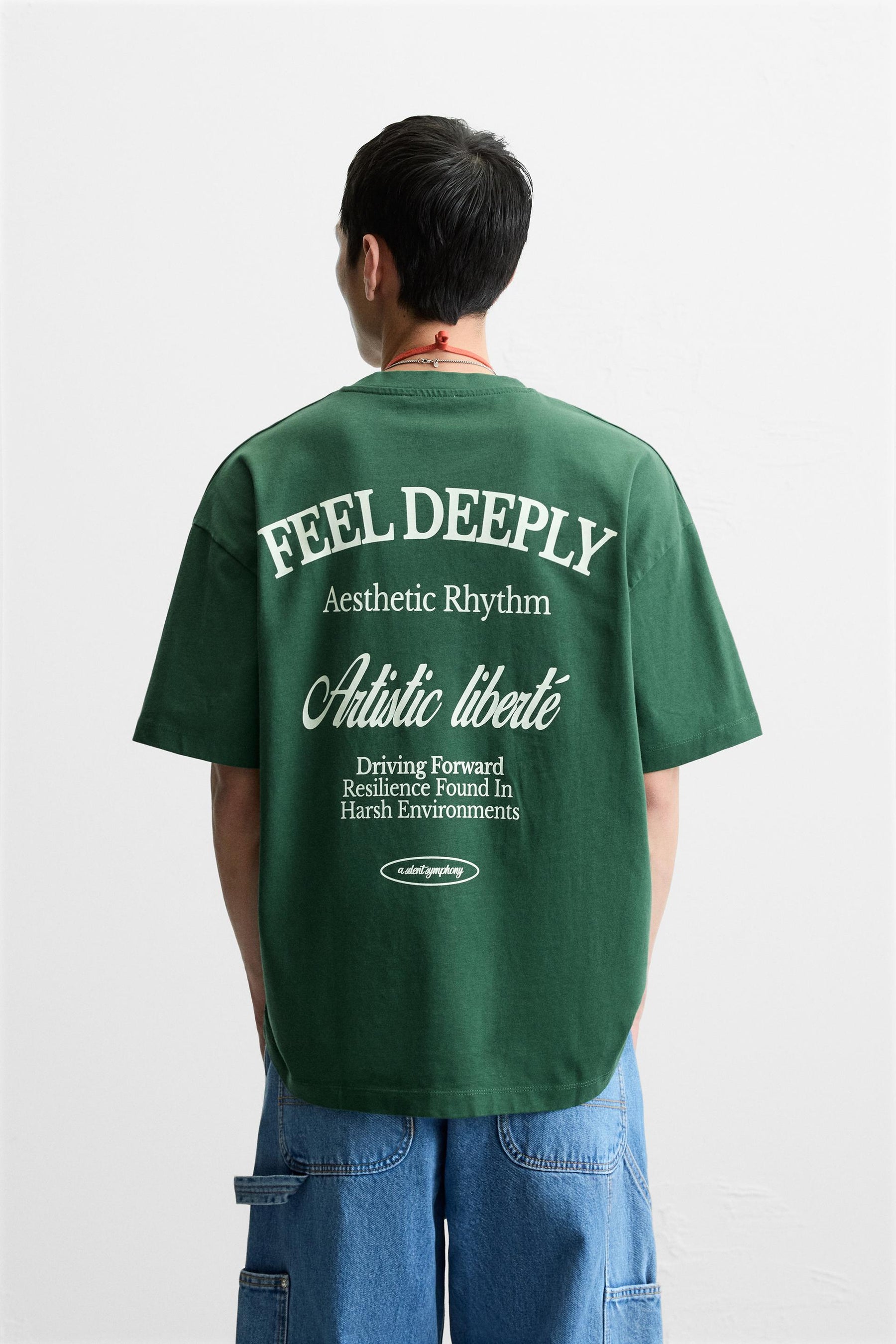 T-SHIRT WITH SLOGAN PRINTS - Image 3