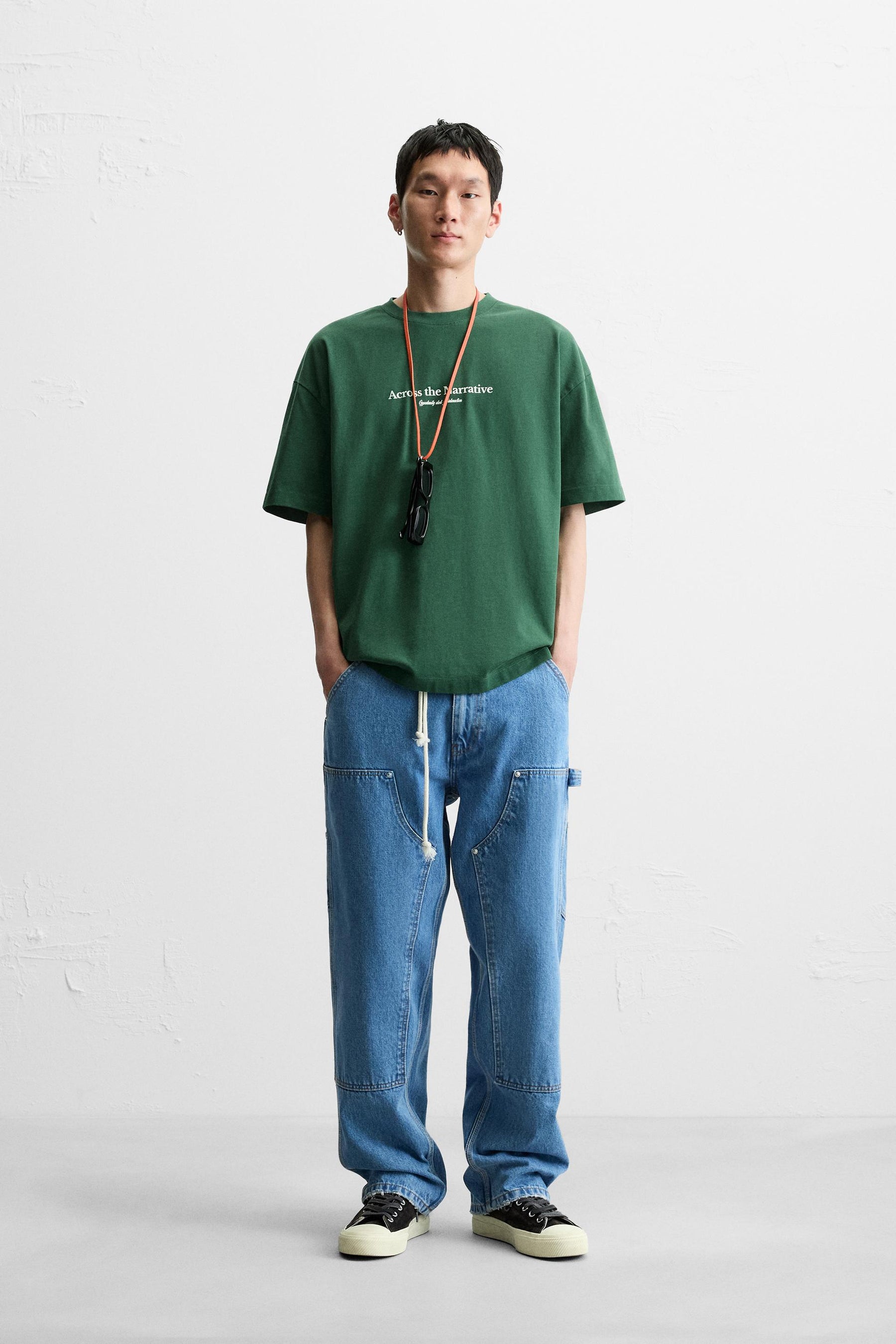 T-SHIRT WITH SLOGAN PRINTS - Image 1