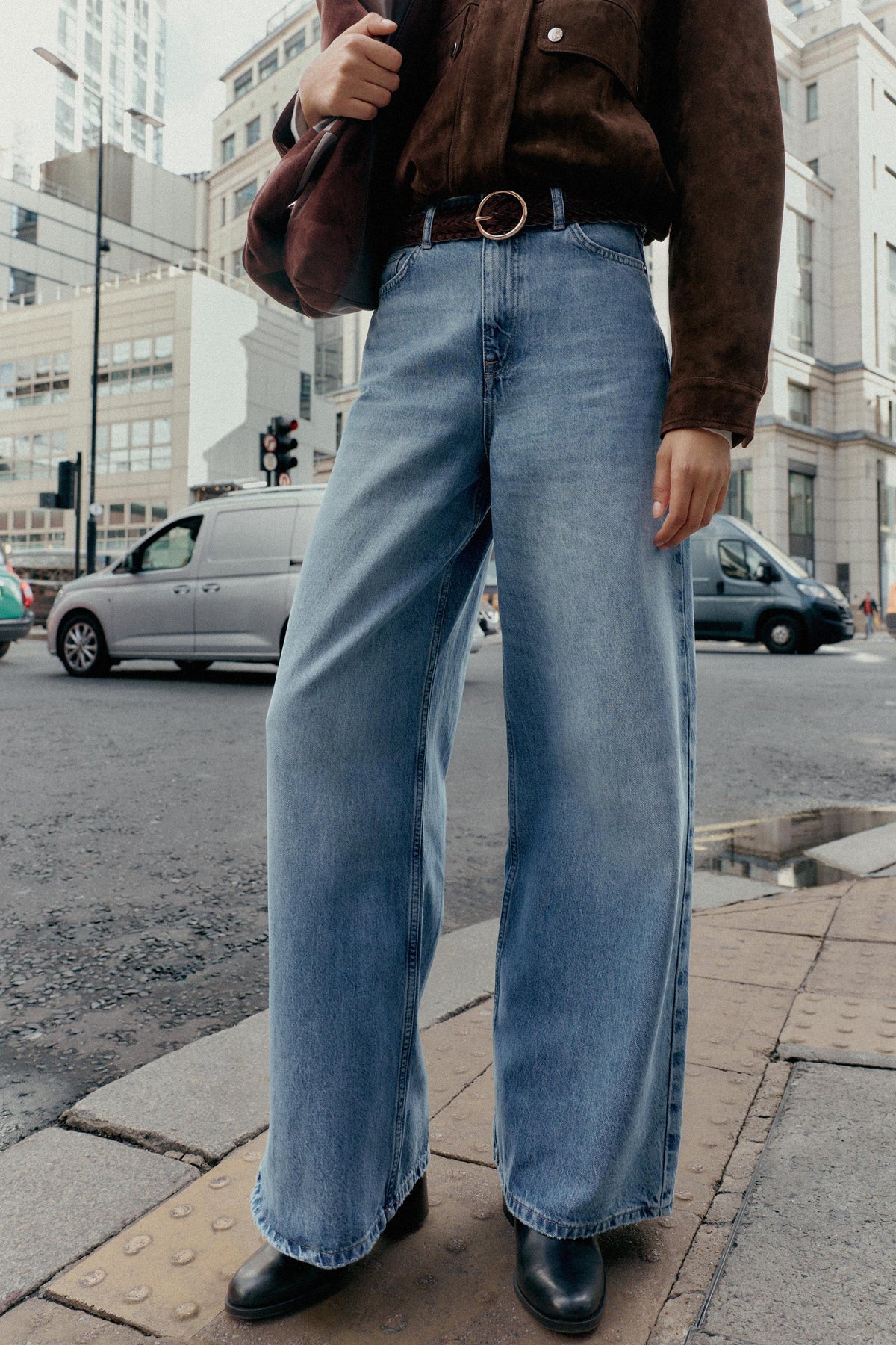 High-Waist Wide-Leg Jeans