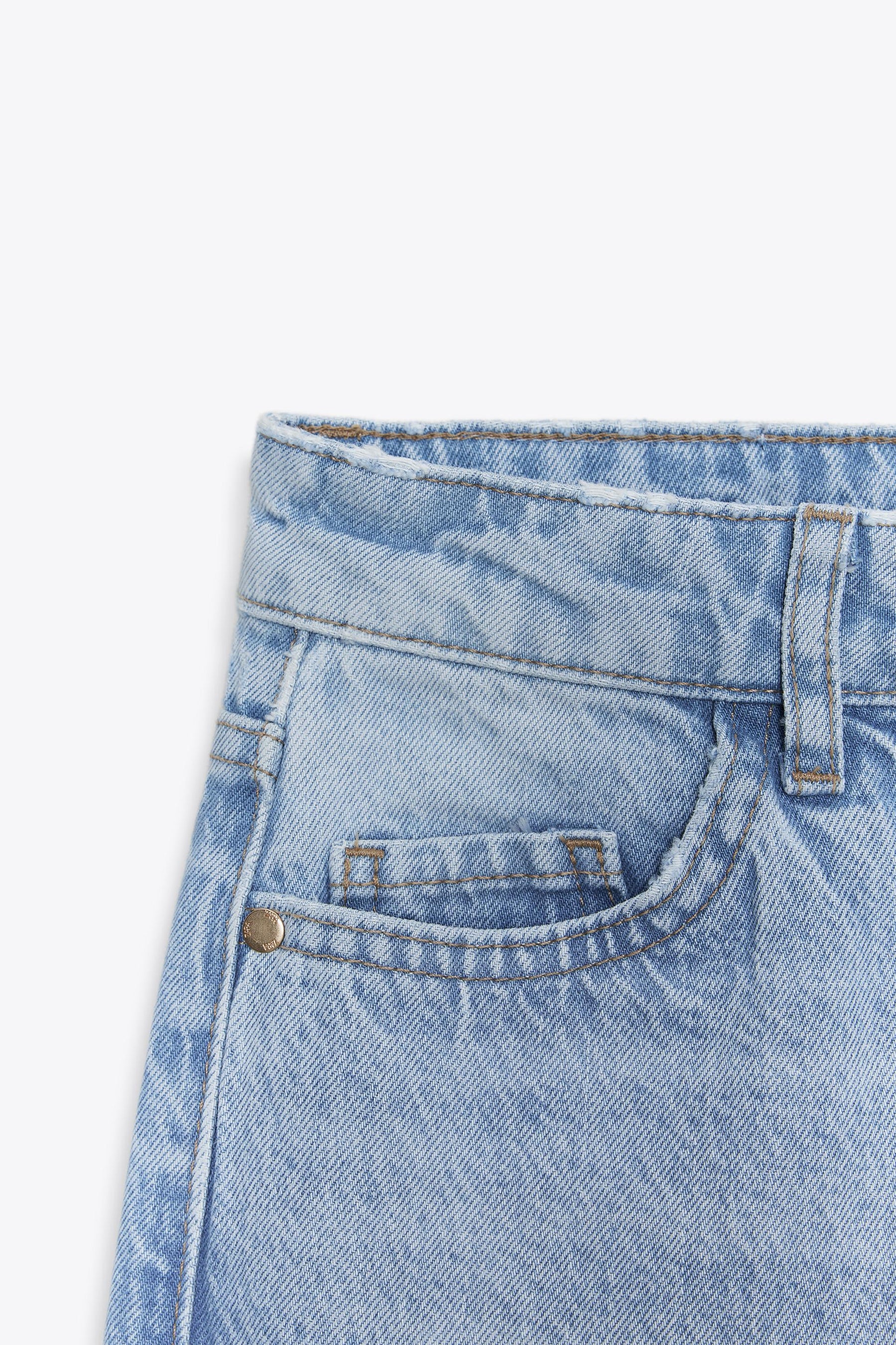 High-waist full-length jeans