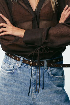 CROPPED HIGH-WAIST JEANS