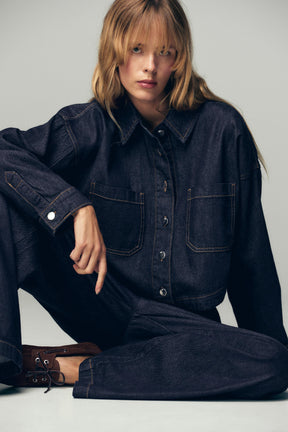 Wide-leg Jogger Jeans