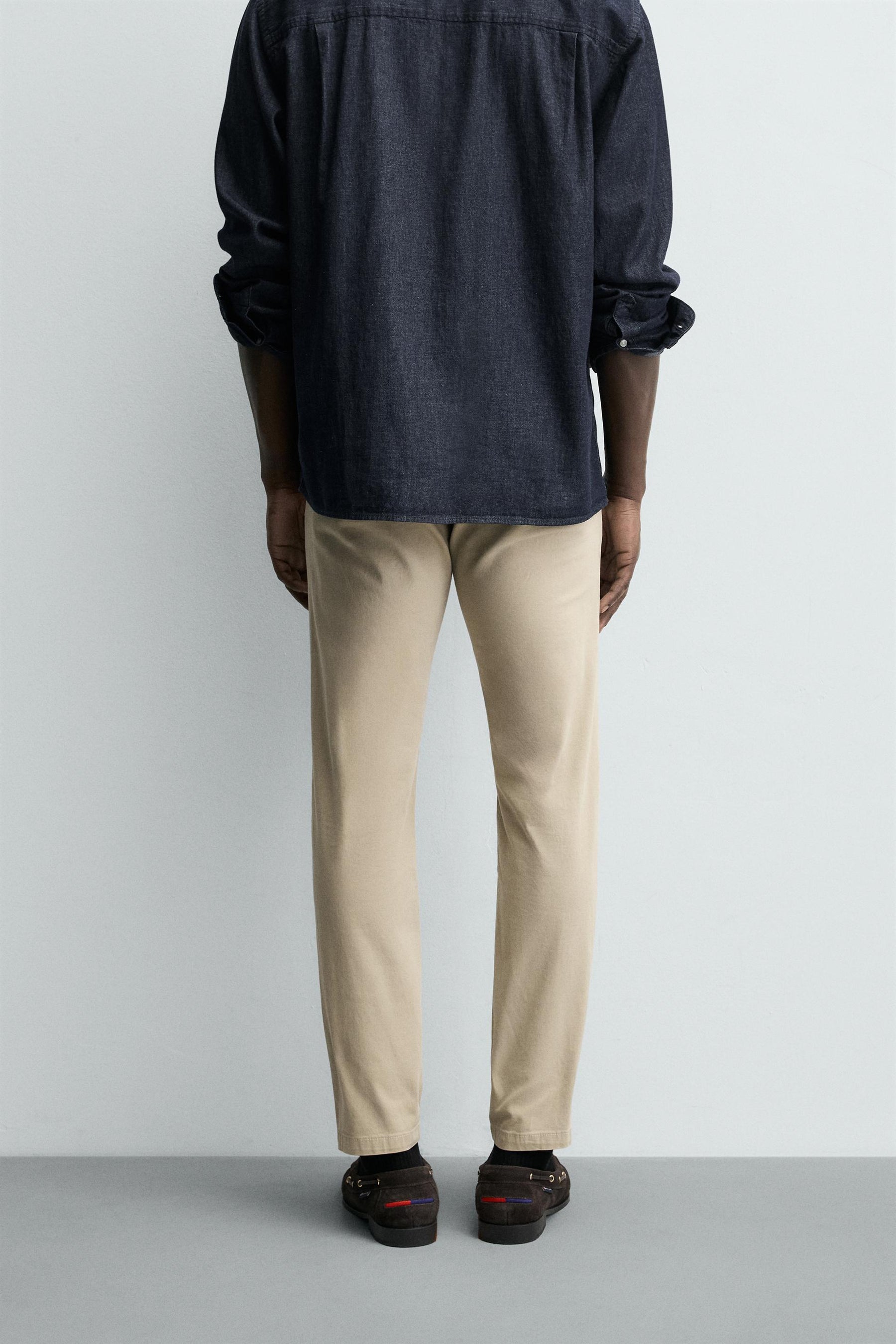SKINNY FIT CHINO TROUSERS - Image 3