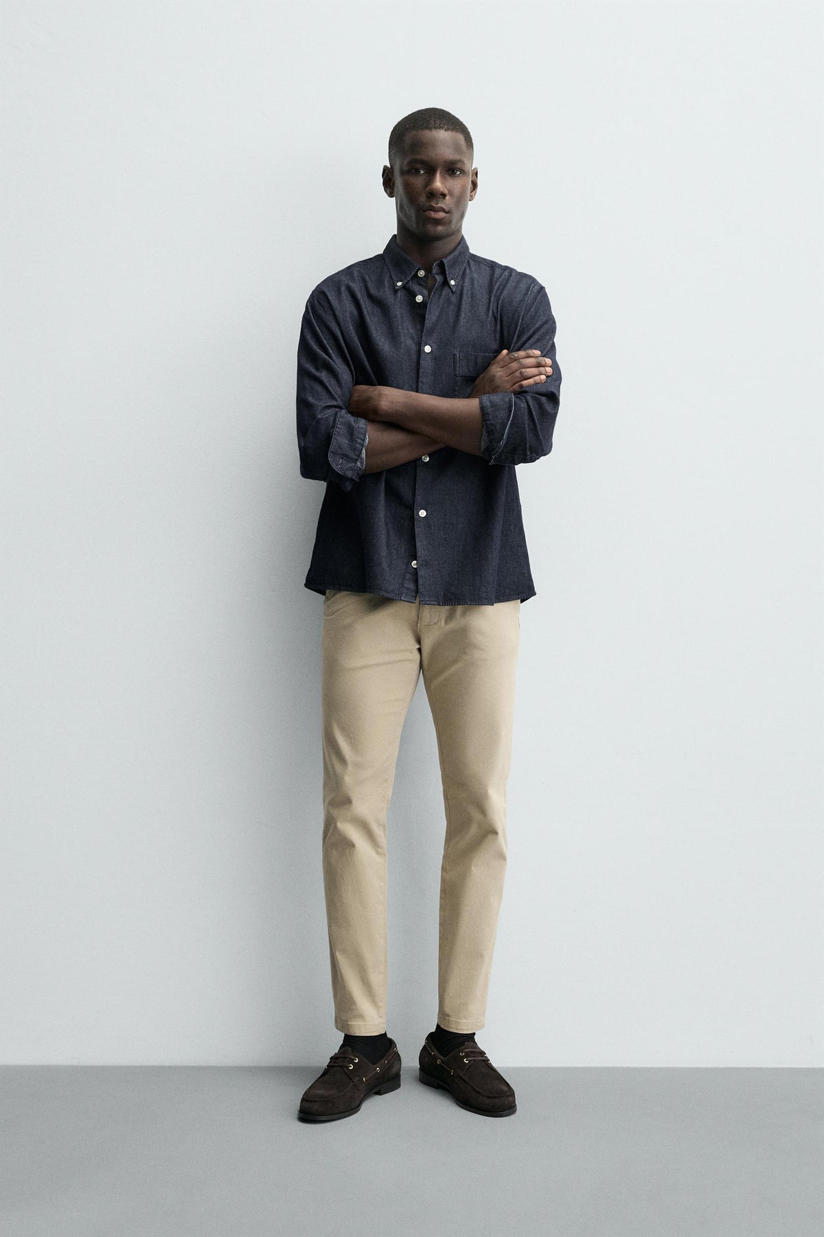 SKINNY FIT CHINO TROUSERS - Image 1