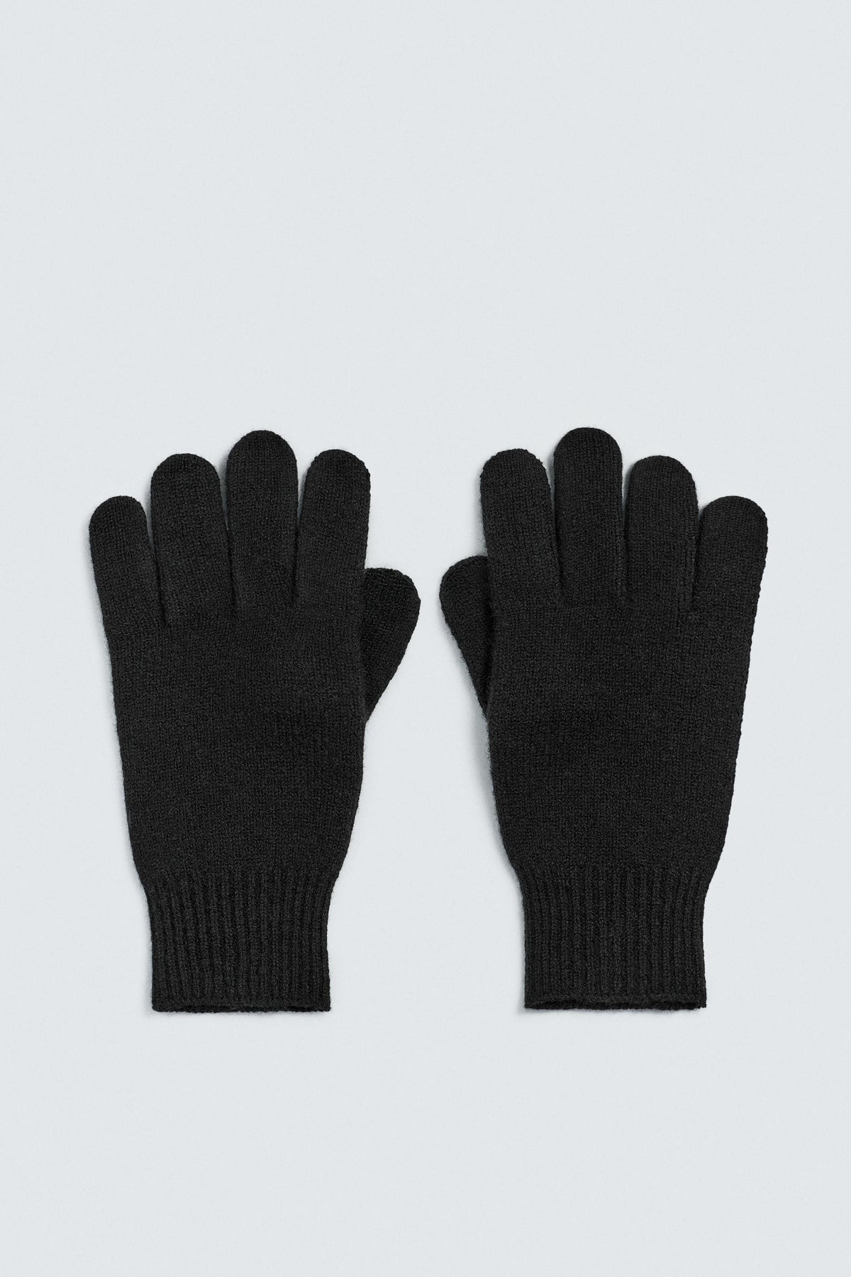 KNIT WOOL BLEND GLOVES - Image 1