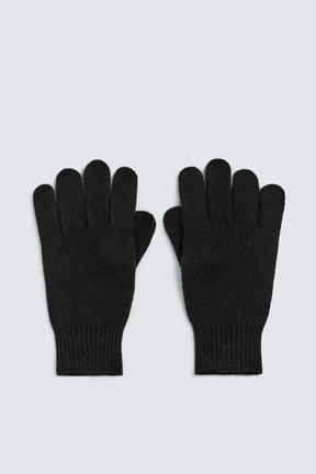 KNIT WOOL BLEND GLOVES - Image 1