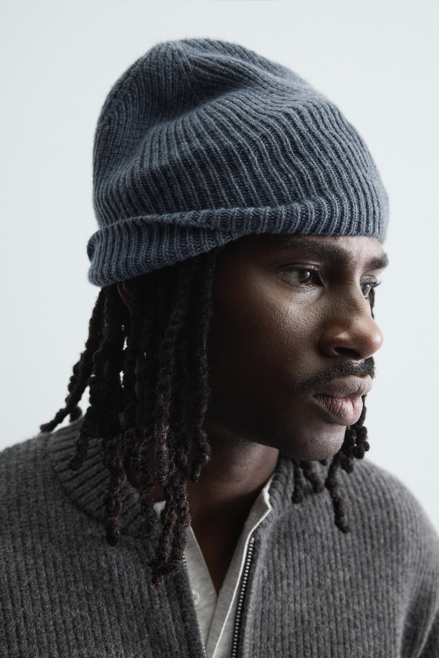 RIBBED WOOL BEANIE - Image 1