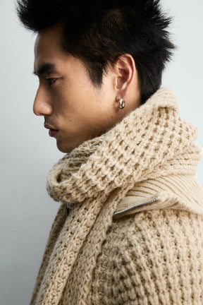LIMITED EDITION WAFFLE KNIT SCARF - Image 2