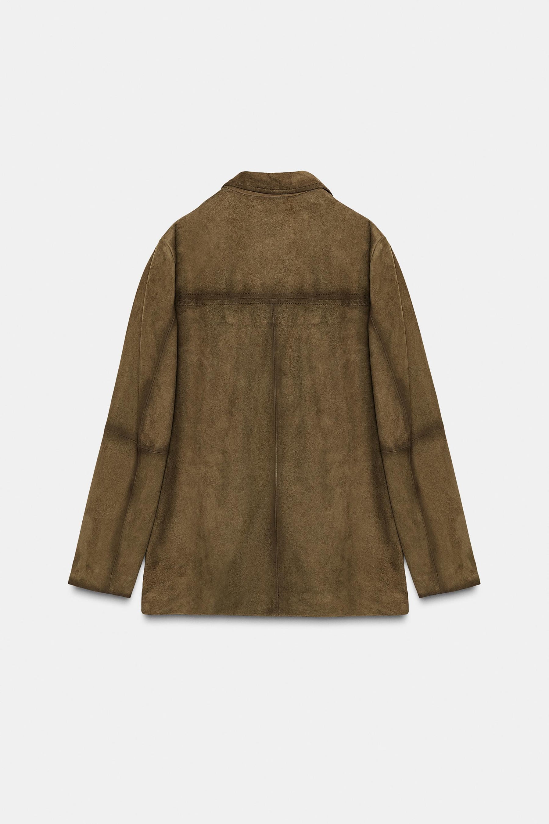 Oversized Suede Leather Jacket