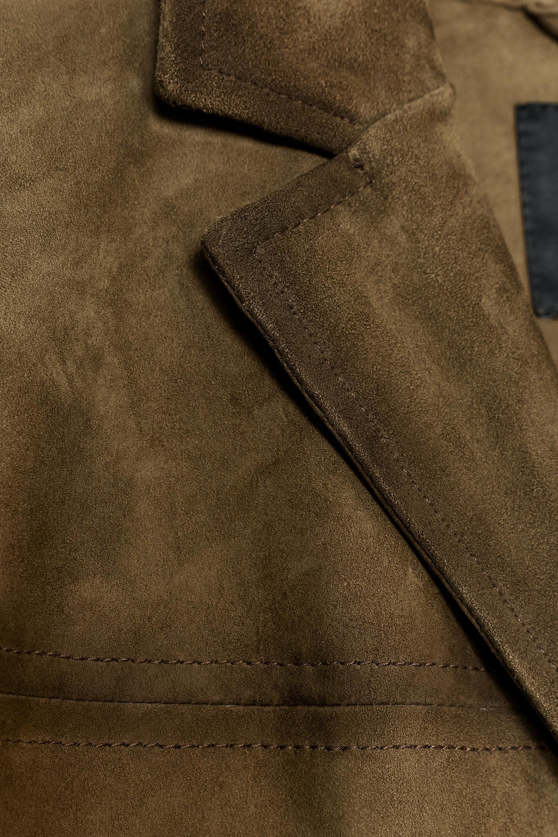 Oversized Suede Leather Jacket