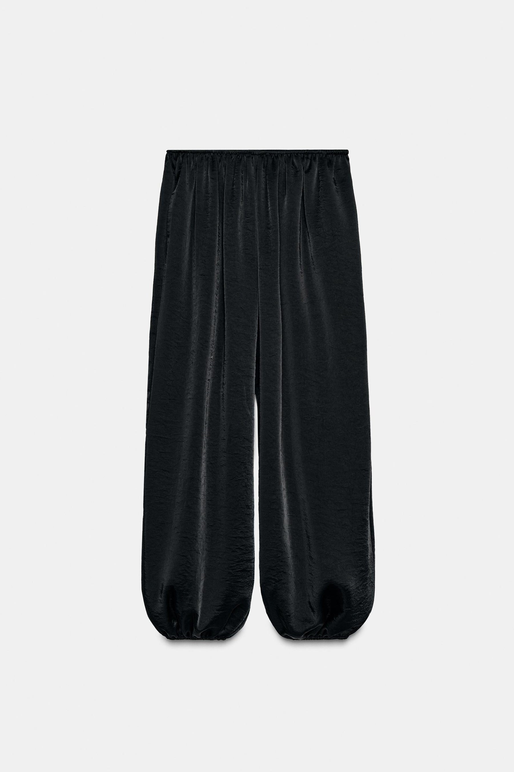 SATIN BALLOON TROUSERS