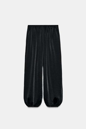 SATIN BALLOON TROUSERS