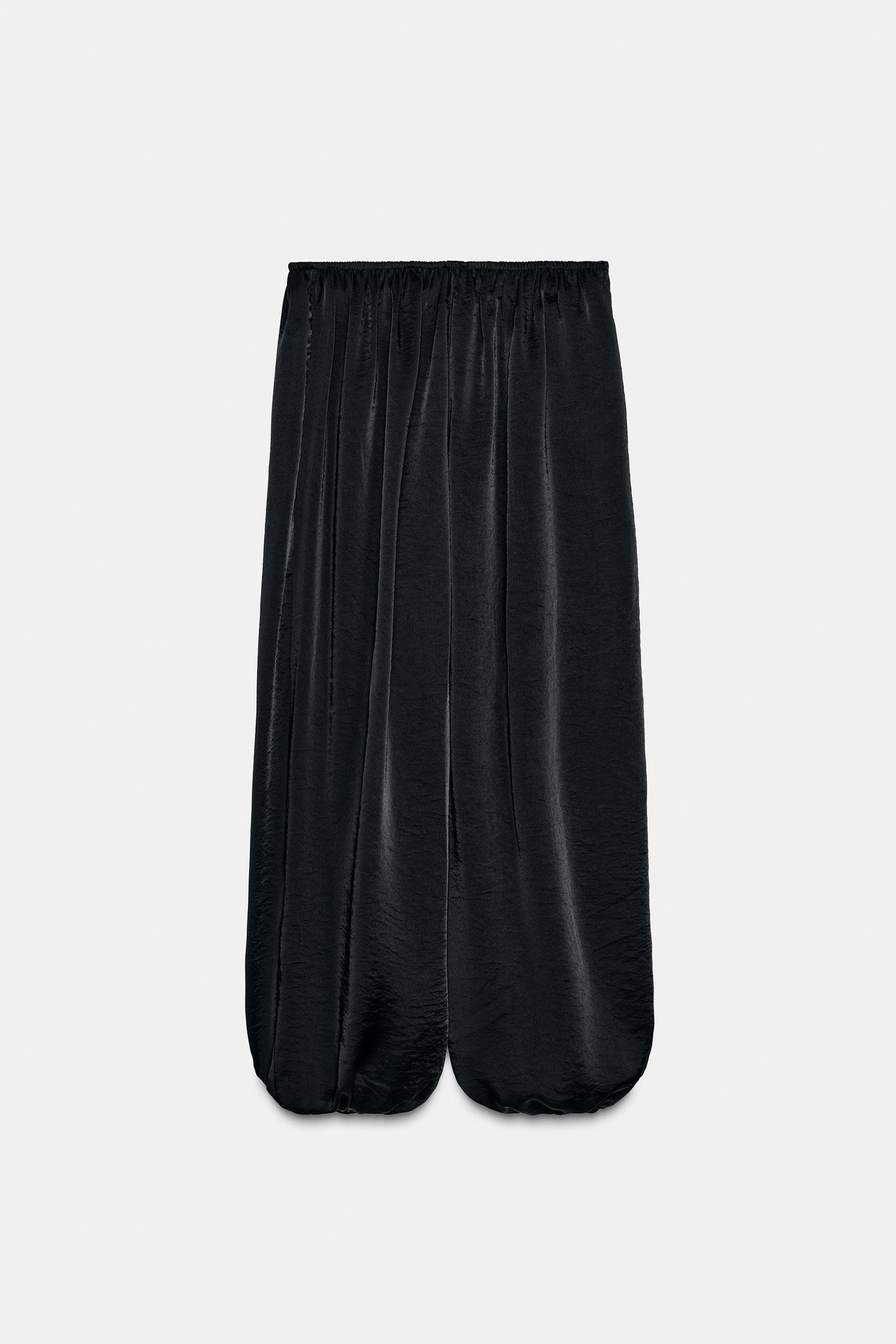 SATIN BALLOON TROUSERS