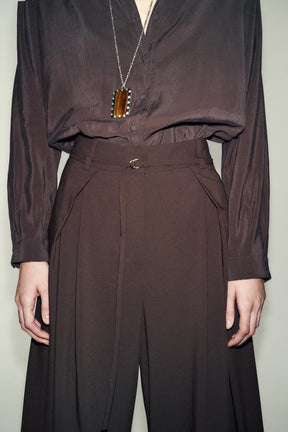 WIDE-LEG TROUSERS WITH BELT