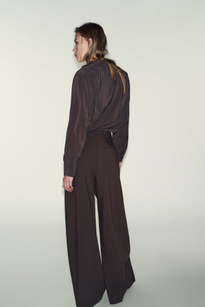WIDE-LEG TROUSERS WITH BELT