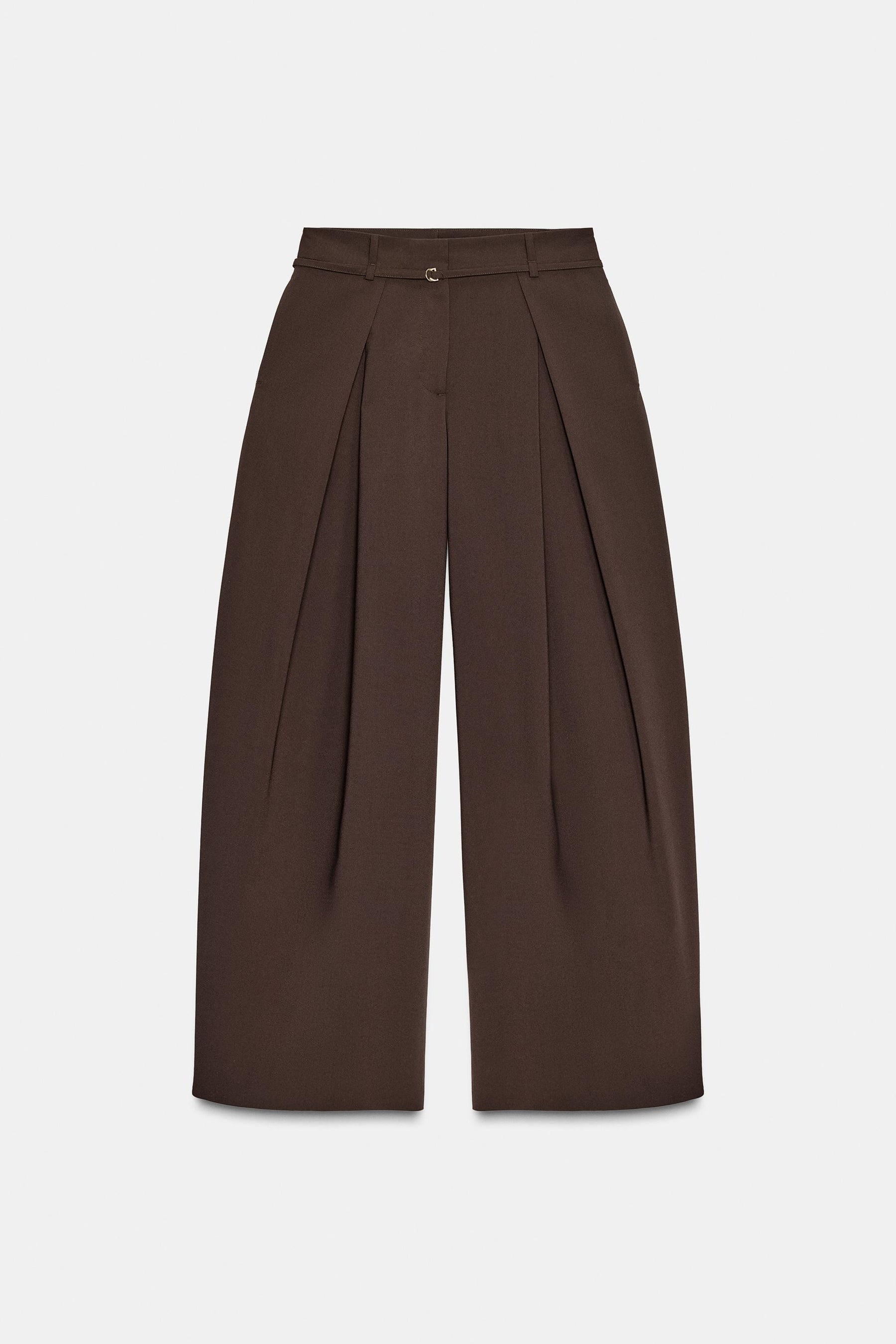 WIDE-LEG TROUSERS WITH BELT