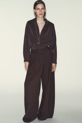 WIDE-LEG TROUSERS WITH BELT