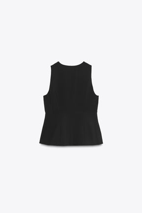Peplum Waistcoat Top