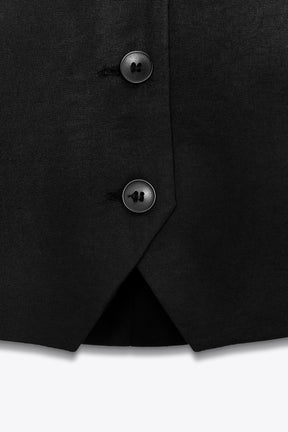 Waistcoat Top with Halter