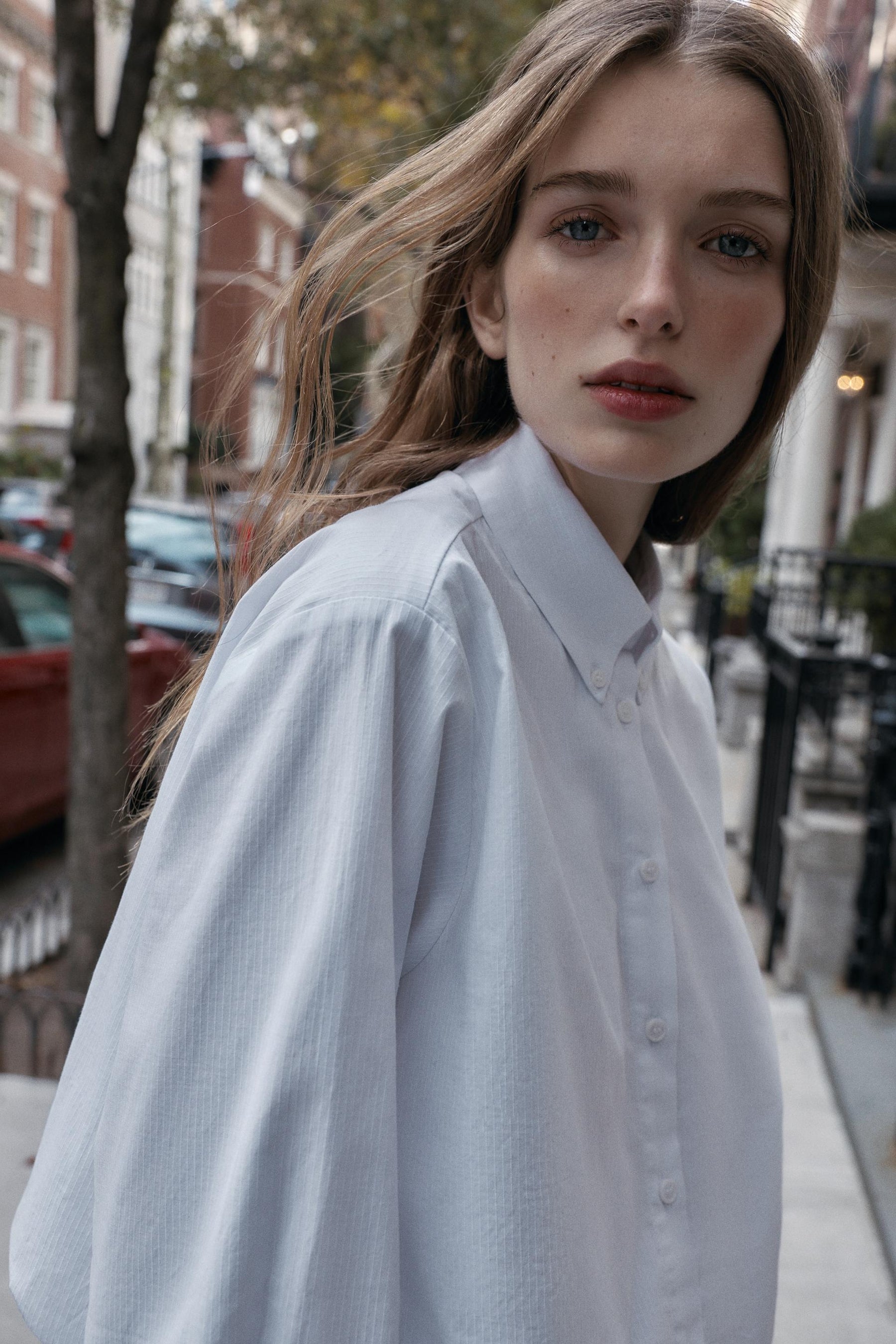 Balloon Poplin Shirt