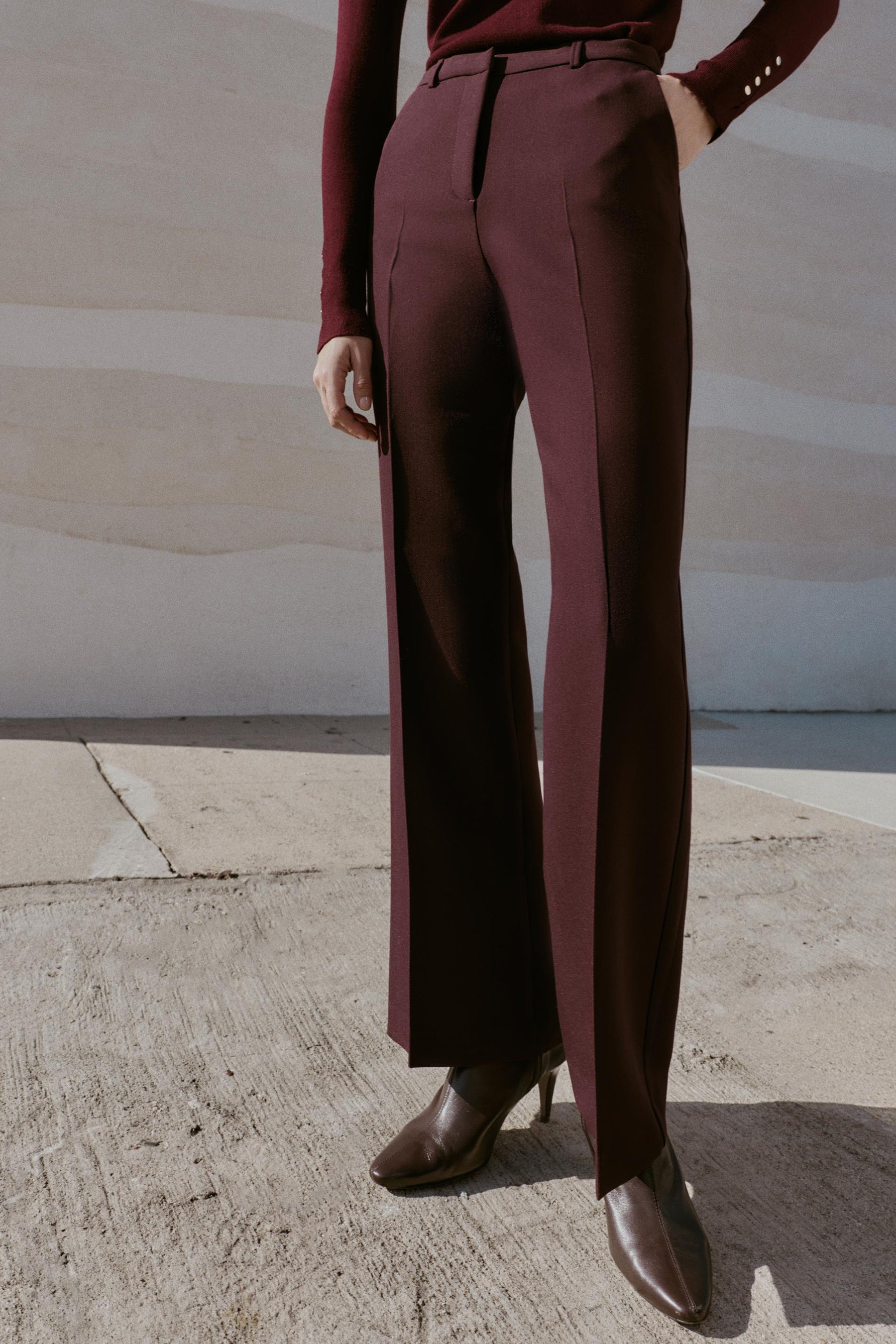 Straight-Leg Trousers