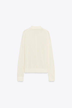 PLAIN KNIT POLO SHIRT - Image 6