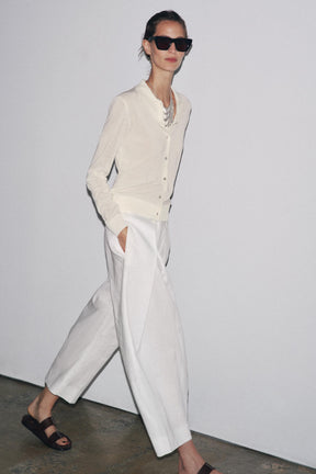 PLAIN KNIT POLO SHIRT - Image 1