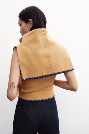 KNIT TOP WITH CONTRAST EMBROIDERY - Image 4