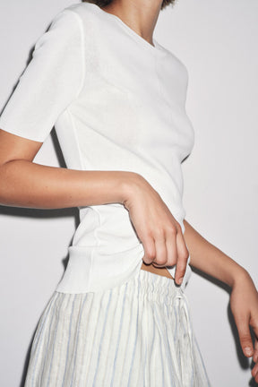 SHORT SLEEVE KNIT TOP - Image 4