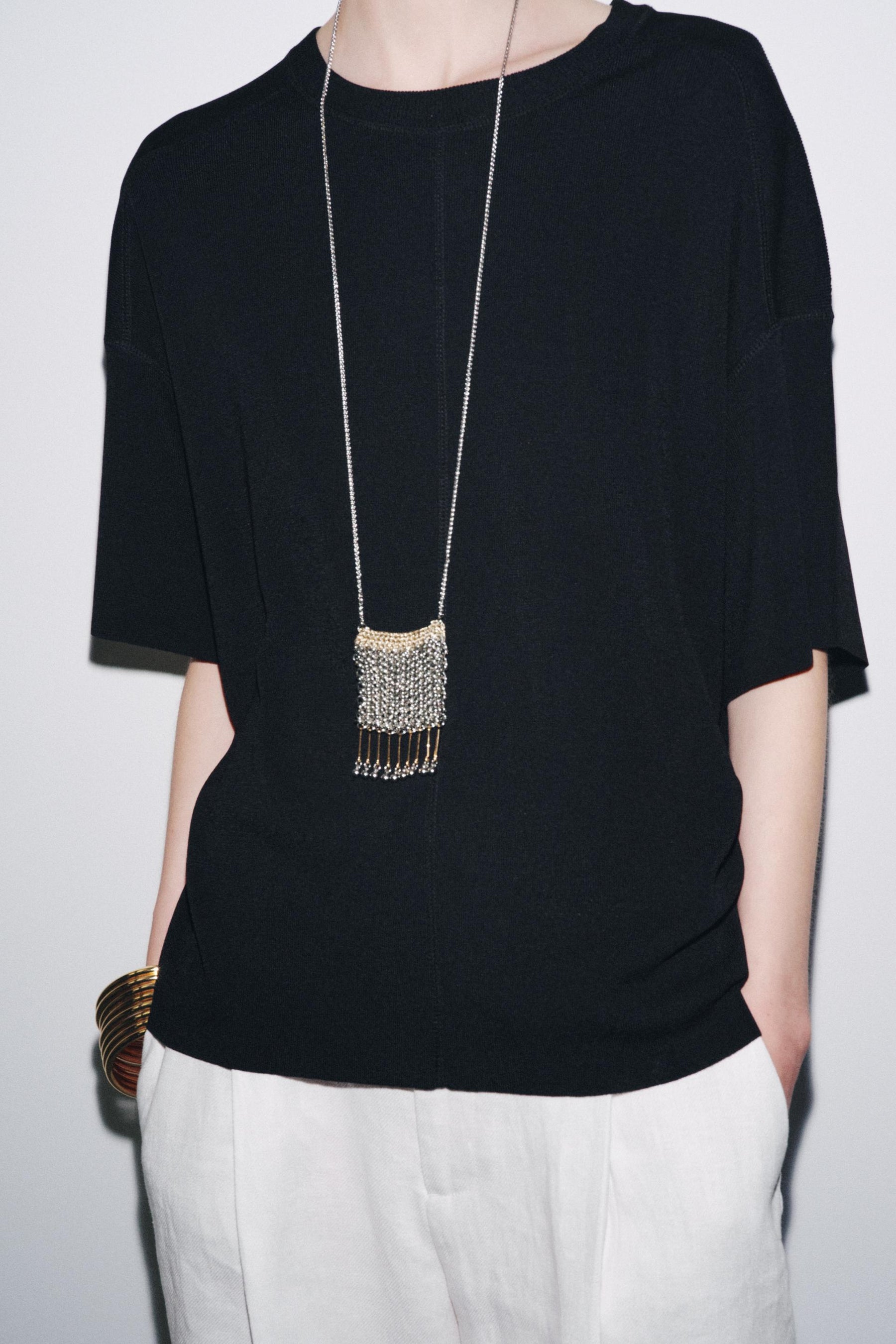 OVERSIZED PLAIN KNIT TOP - Image 5