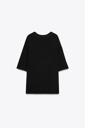 OVERSIZED PLAIN KNIT TOP - Image 6