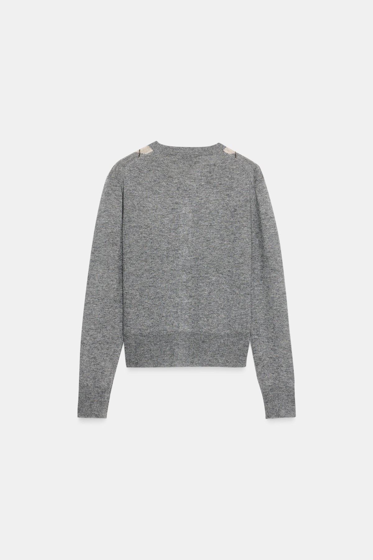 WOOL BLEND ARGYLE CARDIGAN