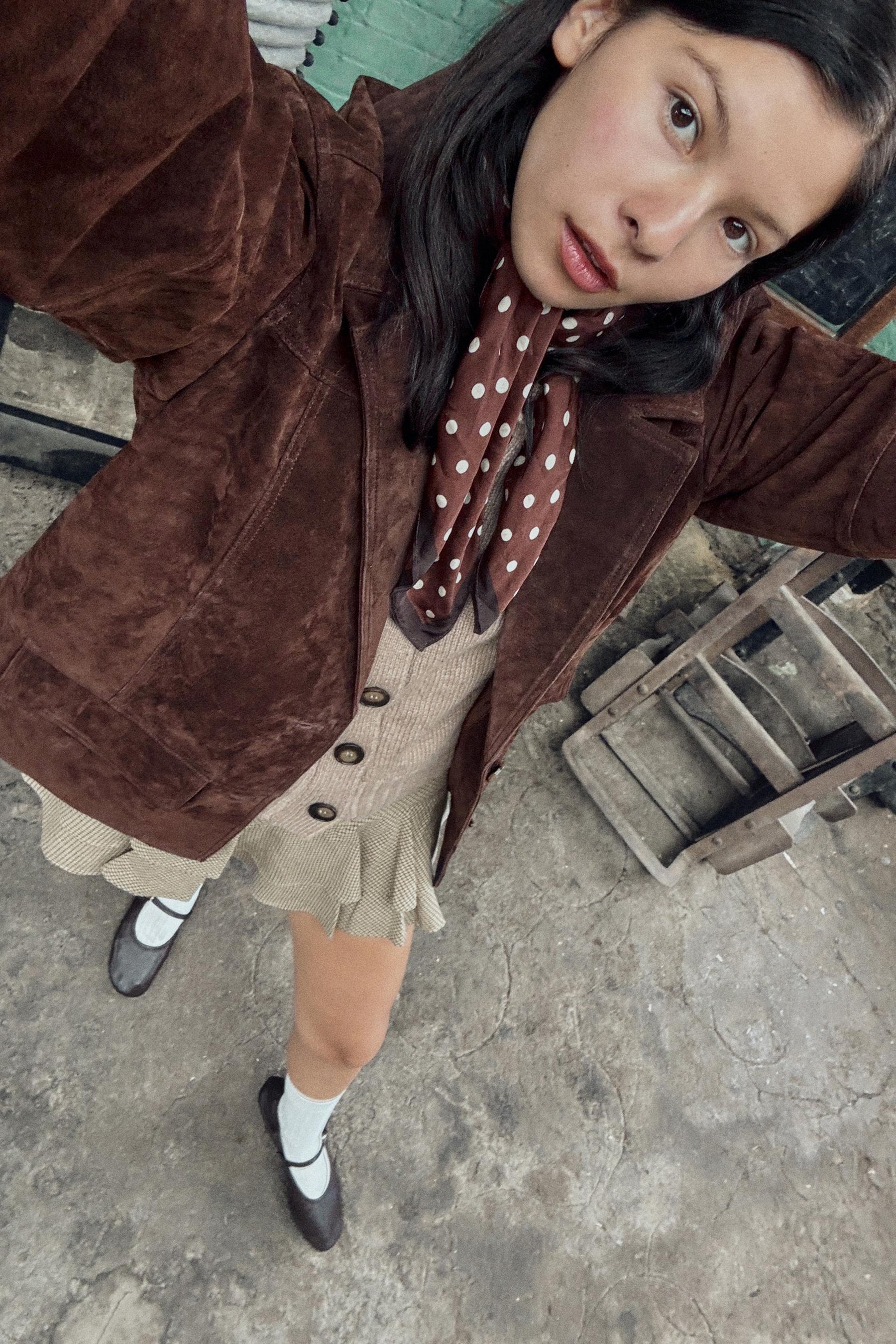 Ribbed Trim Cardigan