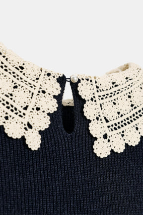 Crochet Knit Jumper
