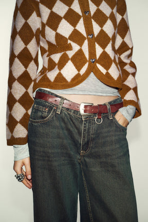 Argyle Knit Cardigan