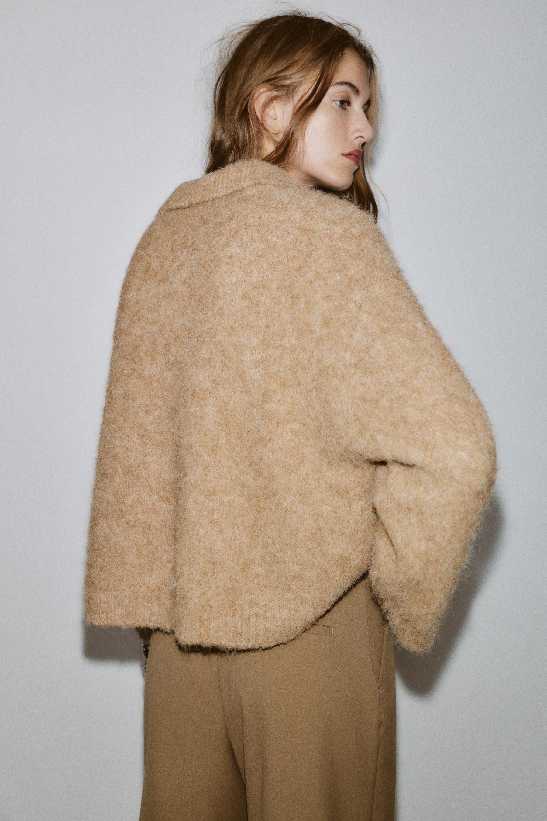 Knit Jumper, Brushed Effect