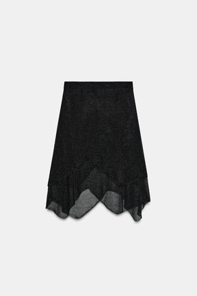 METALLIC KNIT SKIRT - Image 7