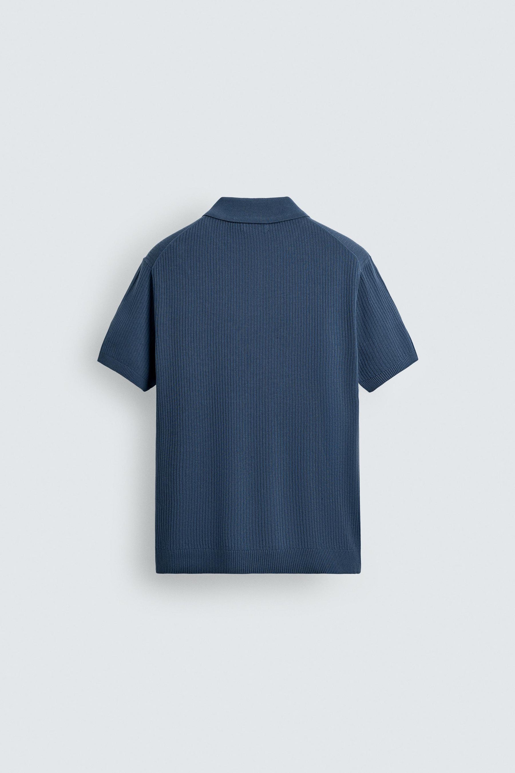 RIB KNIT POLO SHIRT - Image 7