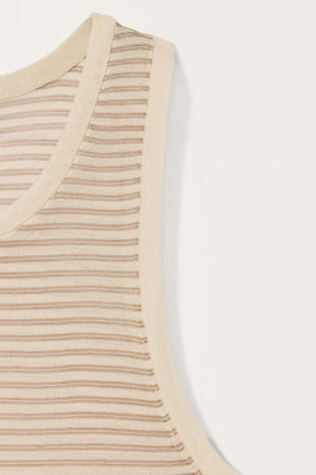 LIMITED EDITION STRIPED KNIT TANK TOP - Image 5