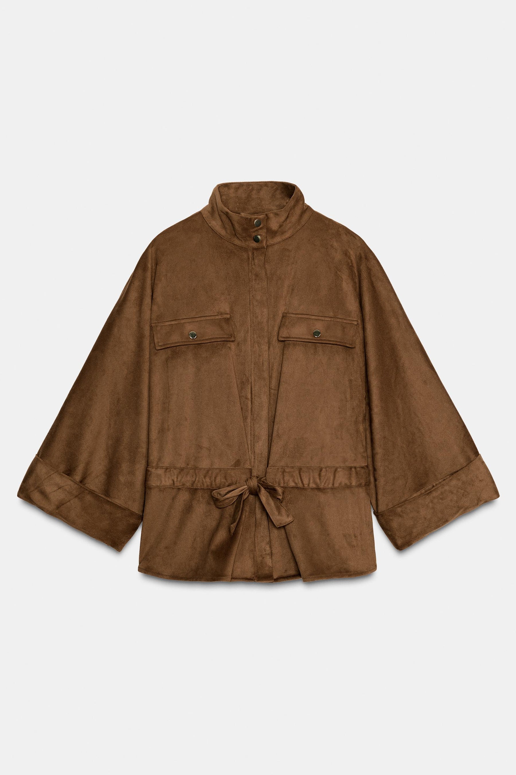 Faux Suede Safari Shirt