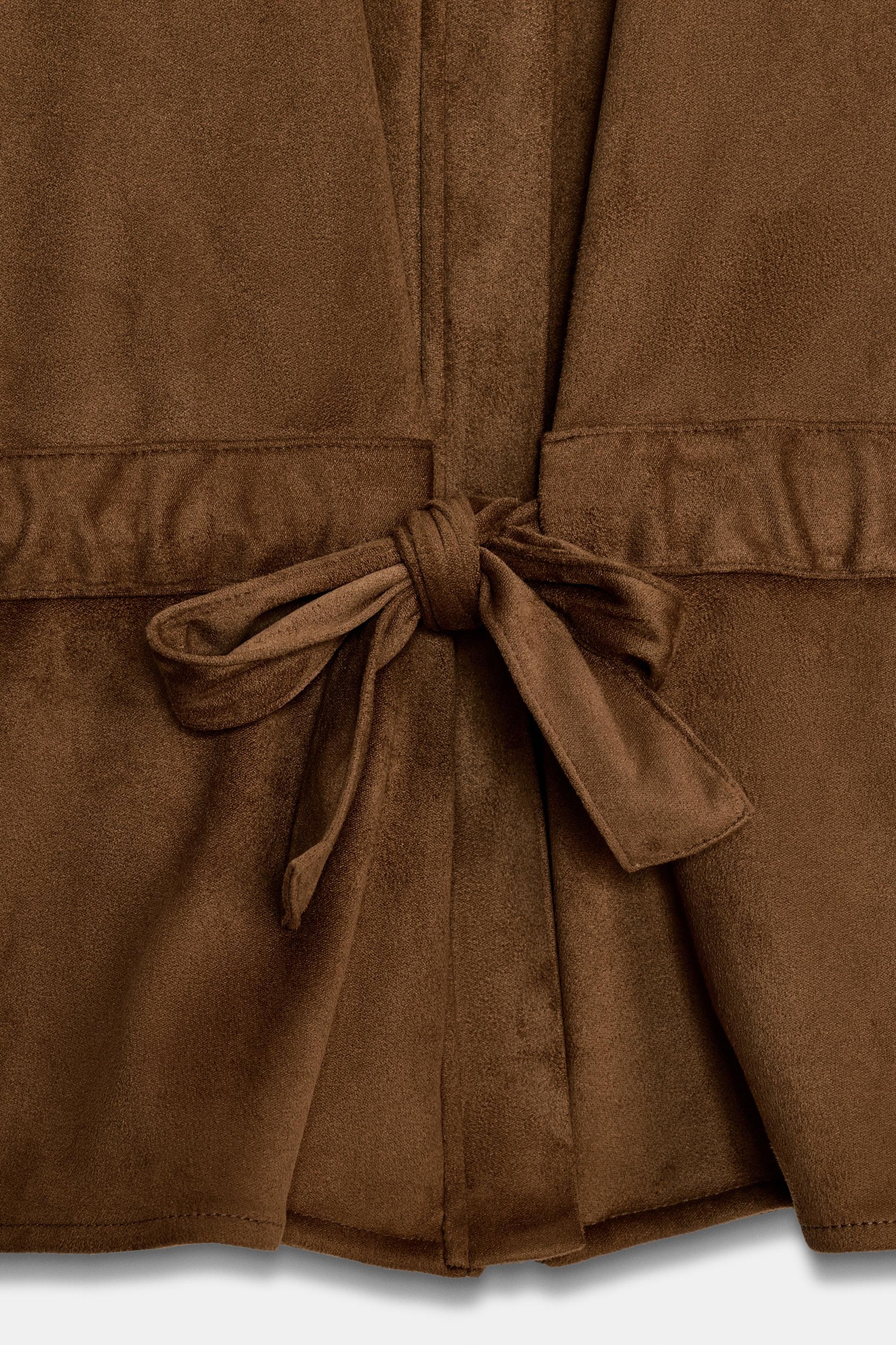 Faux Suede Safari Shirt