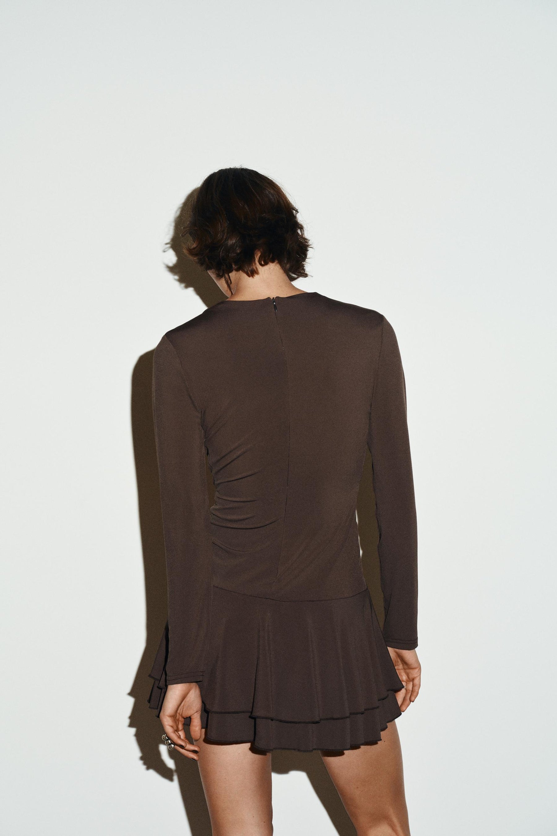 DRAPED WAIST PLAYSUIT DRESS - Image 4