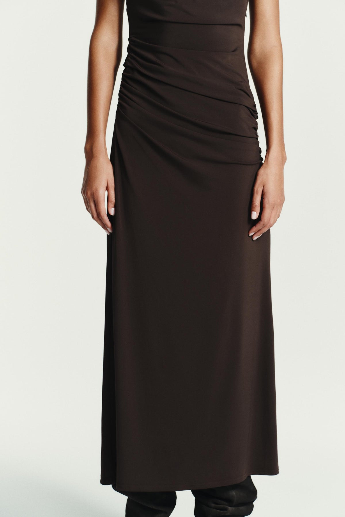 GATHERED MIDI DRESS - Image 2