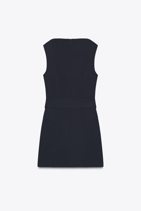 SHORT BELTED DRESS - Image 2