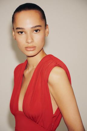 SHORT DRESS WITH SHOULDER PADS - Image 3