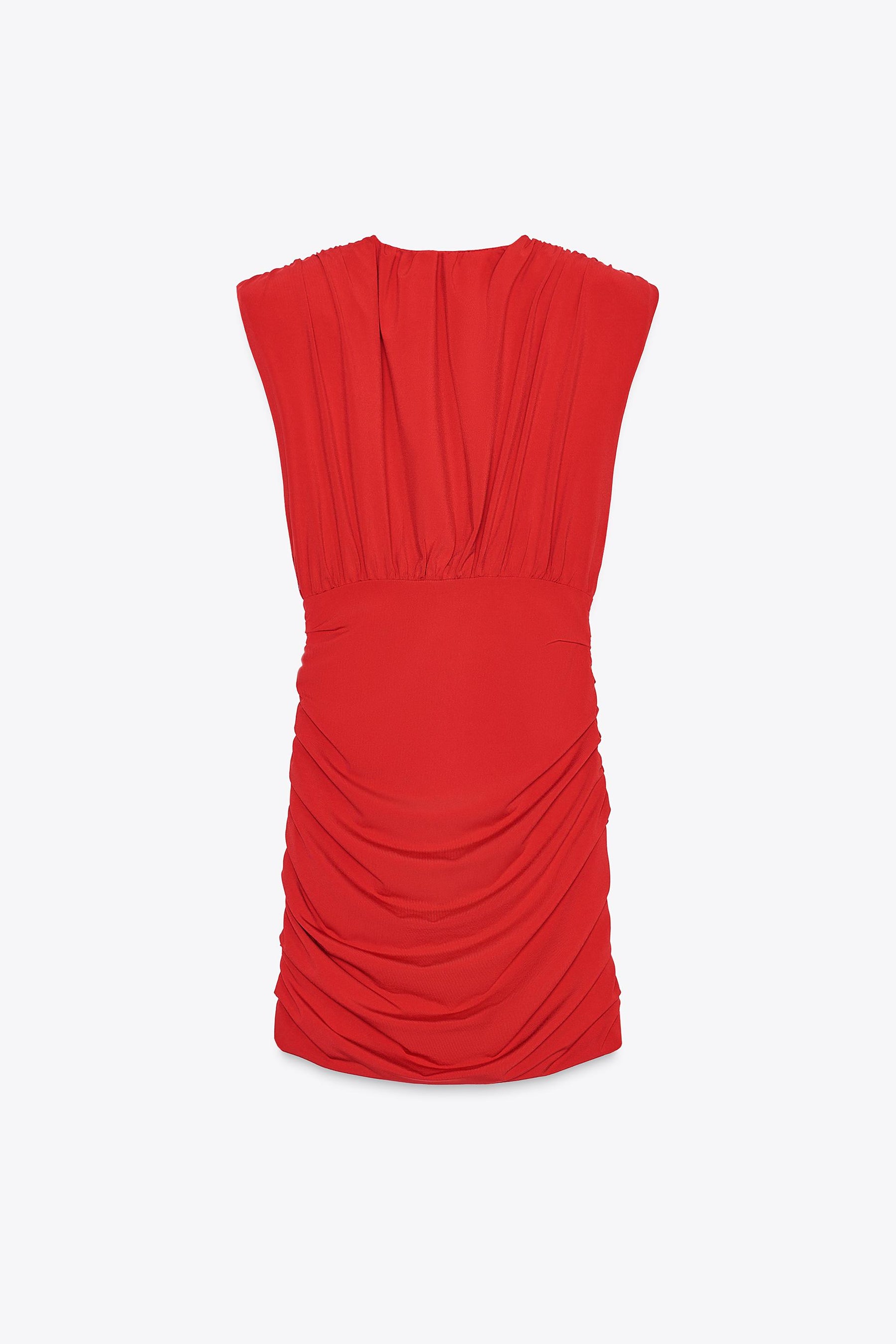 SHORT DRESS WITH SHOULDER PADS - Image 5