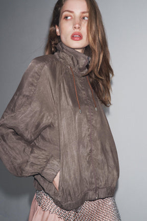 ZW COLLECTION FLOWY BOMBER JACKET - Image 5