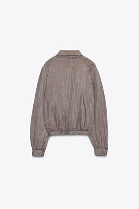 ZW COLLECTION FLOWY BOMBER JACKET - Image 8